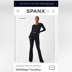 Spanx flare pull on jeans with stretch